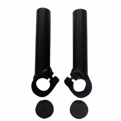 Brandless Cornes De Guidon De Vélo Noir Aluminium 110 Mm – Image 2