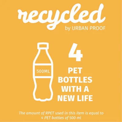 Couvre Selle Vélo En Matériau Recyclé Urban Proof Gris Jaune – Image 5