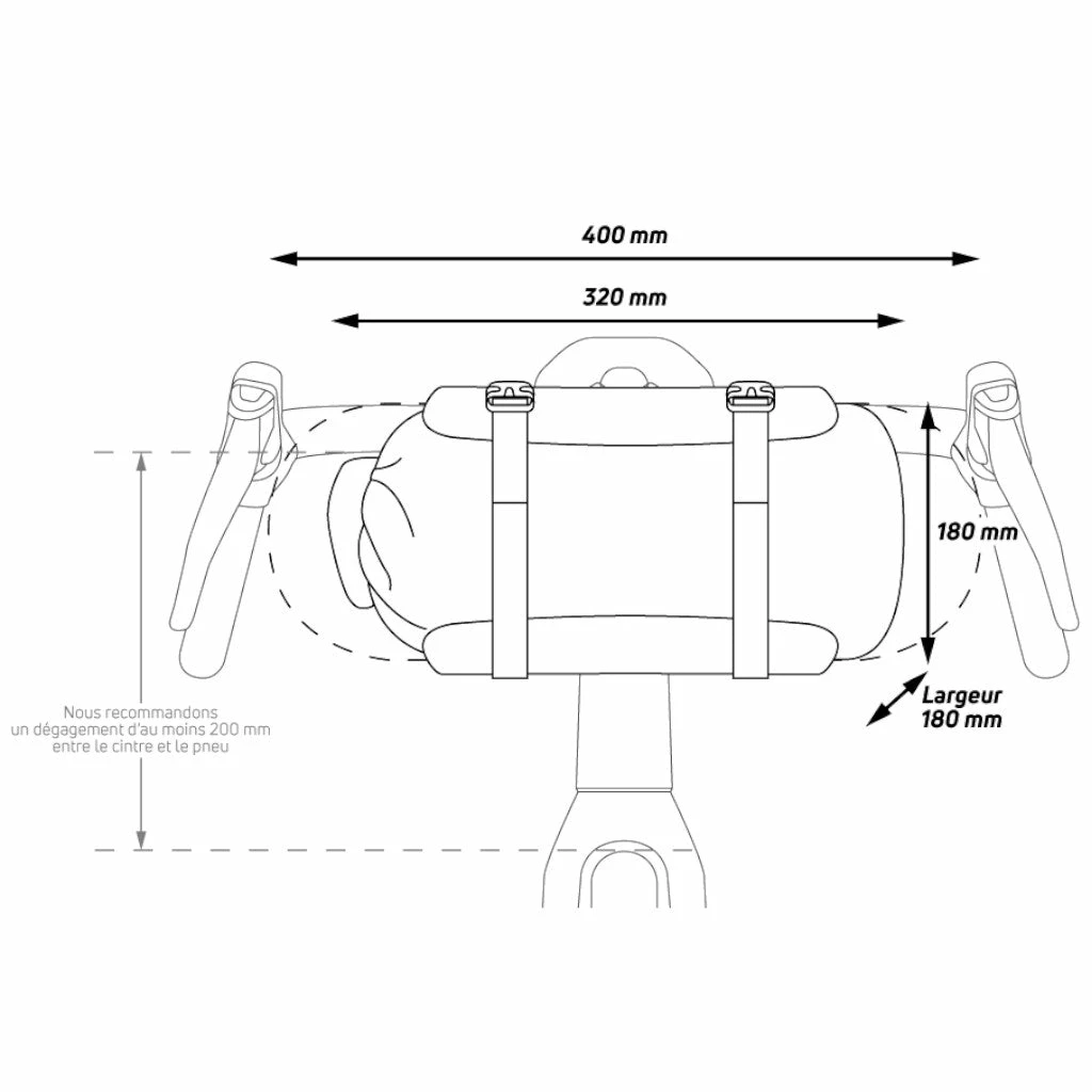 Sacoche De Guidon Bikepacking Et Cyclotourisme Zefal Z Adventure F10 10L – Image 6