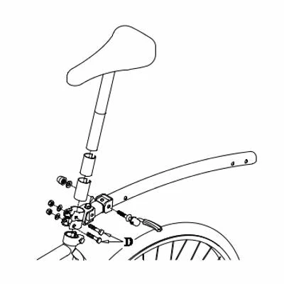 Trail-Gator Fixation Trail Gator Sur Tige De Selle Du Vélo Adulte – Image 2