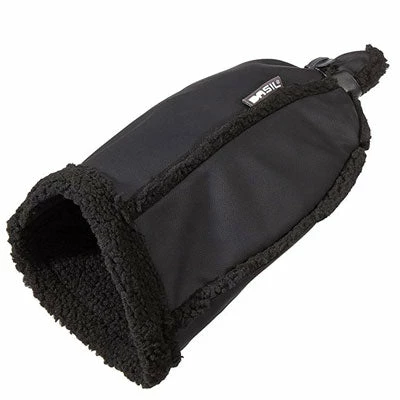 Manchons Basil Noirs En Cuir Végétal Sur Guidon Vélo – Image 3