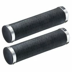 Poignées De Vélo En Cuir Synthétique Noir Classic - Ritchey