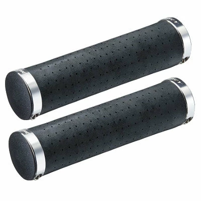 Poignées De Vélo En Cuir Synthétique Noir Classic - Ritchey