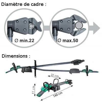 Porte-vélo Sur Toit Avec Tête Rotative Pure Instinct Peruzzo – Image 3