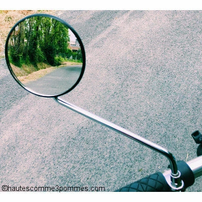 Messingschlager Rétroviseur Pour Vélo Avec Bras Long Et Grand Miroir 105 Mm – Image 5