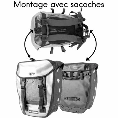 Fox Line Sac à Dos étanche Noir Pour Cyclistes – Image 4