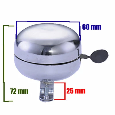 Brandless Sonnette Vélo Chrome 60 Mm – Image 2